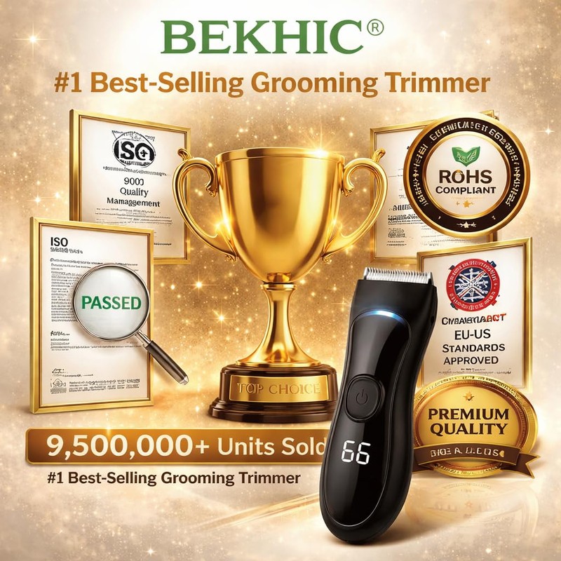 Bekhic® Manscape Groin & Body Hair Trimmer for Men –