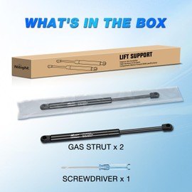 Nilight Hood Gas Struts Lift Supports 4048 for Jeep Grand Cherokee 1999-2004 Spring Shocks 12 Inch, 2PCS Set Rod