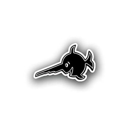 Alfashirt A3058 Sticker Sawfish Submarine Swordfish Marine 10 x 6 cm