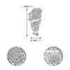 Flyonce Austrian Crystal 6 Inch Vintage Style Wedding Flower Hair
