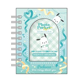 Tees Factory Sanrio SR-5543285PC Photo Pocket Ring Memo Heart Ribbon Pochacco H 4.1 x W 3.2 x D 0.6 inches (10.3 x 8.2 x 1.5 cm)