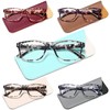 Fetrrc Fashion Ladies Reading Glasses Blue Light Blocking, Computer Readers