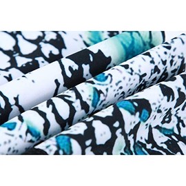 HUGE SPORTS Men's Splice UV Sun Protection UPF 50+ Skins Rash Guard Long Sleeves(Snake scale,M)