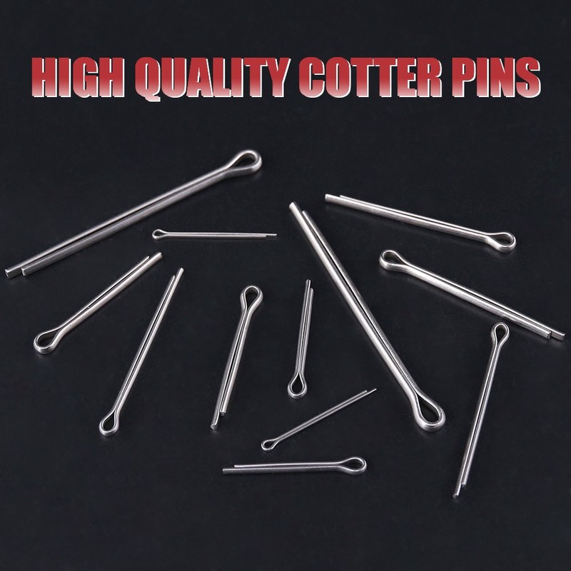 Hilitchi 90-Pcs Cotter Pin Assortment Kit - 304 Stainless Steel