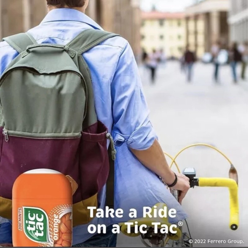 Tic Tac Mints, Orange Flavor, 3.4 oz Bottle 200 Count