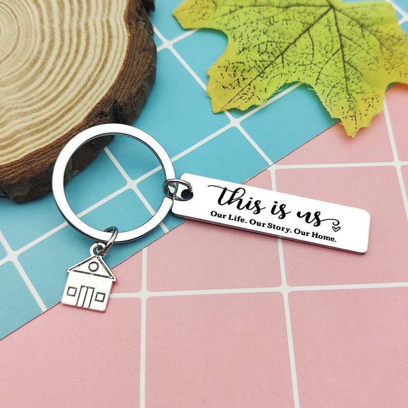New House Keychain,Housewarming Gifts for New Home Gifts for Couples