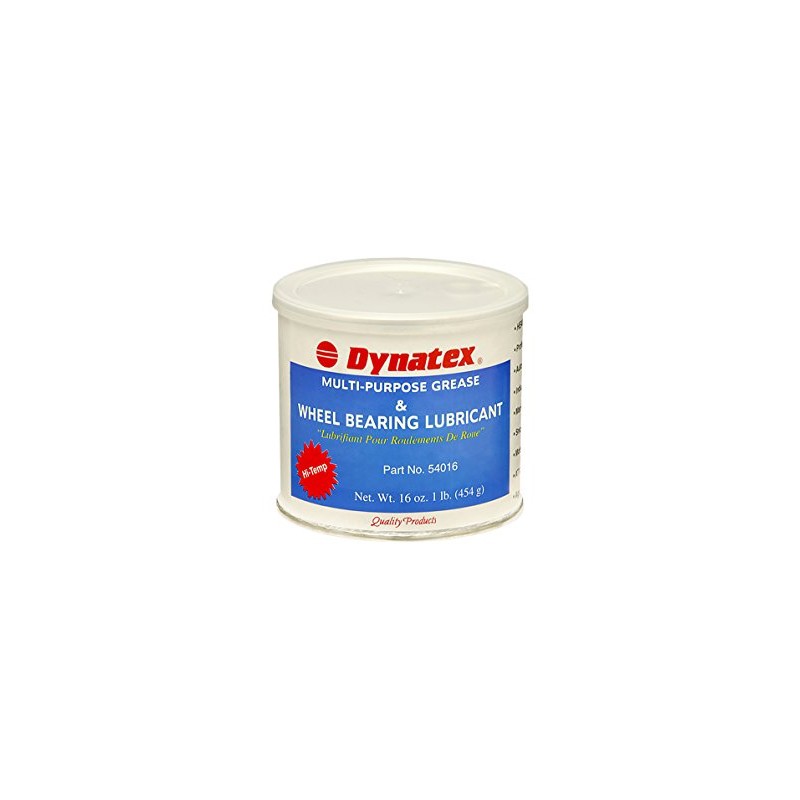 Dynatex 54016 Lithium Complex Hi-Temp Wheel Bearing Grease, 16 oz