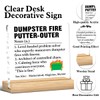 Funny Boss Gift, Dumpster Fire Putter-Outer Acrylic Plaque Sign Gift