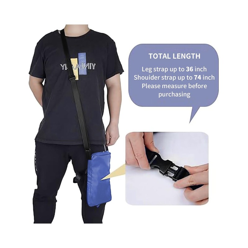 Urine Drainage Bag Holder with Interior Securing Clasp, Suitable for