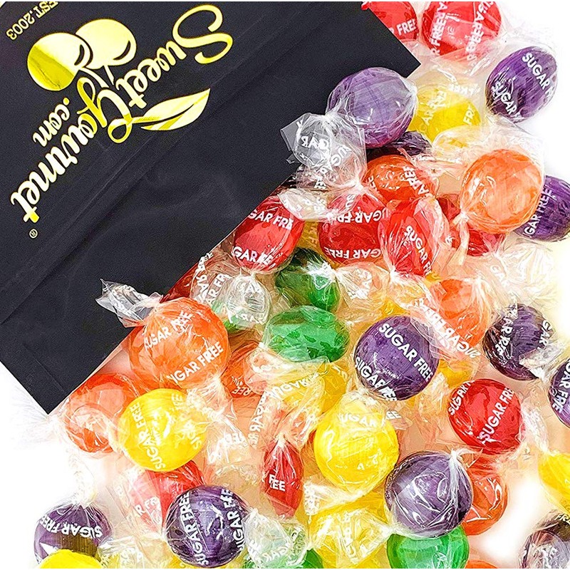 SweetGourmet Sugar Free Assorted Fruit Disks | Bulk Hard Candy