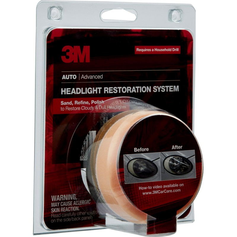 3M 3M Headlight Lens Restoration System, 39008, 1 Kit