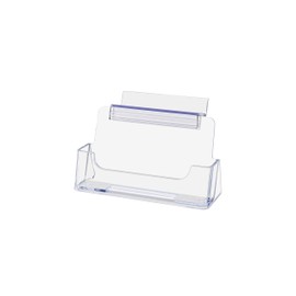 Marketing Holders 2 Pack Slatwall Sticker Holder for 3.5" x 2" Decals Clear Acrylic Single Pocket Display for Retail and Gift Shops No Assembly Required