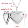 Stainless Steel Heart Shaped Locket Style Statement Party Wedding Promise