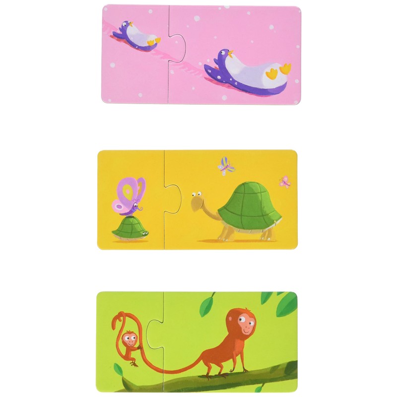 Djeco Tier 79690 – Puzzle Duo – Mama und Baby