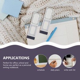 Operitacx 2pcs Notebook Writing Memo Pad Portable Note Pads Schedules Steno Pads Time Plan Notepads Daily Plan Notepads Notepad for Fridge Tab Sticky Notes Simple Notepad Scratch Pads Paper