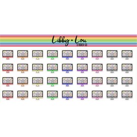 Video Chat Planner Sticker | Libby and Lou Sticker Co (Rainbow)