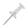 WedDecor Pack of 100 Clear Push Pins for Cork Board