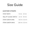 Daniel Wellington Sheffield Classic Italian Leather Watch Strap, black, Strap.