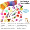 PUBAMALL Túnel para Gatos, Juguete Extensible Plegable para Jugar con