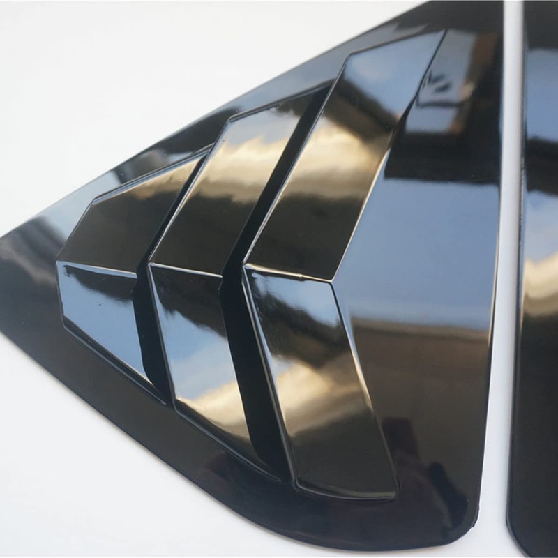 CYAuto New 2pcs Racing Side Rear Quarter Window Louvers for