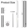 20 Pcs 13.8" Stainless Steel Kabob Flat Skewers with 1