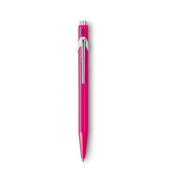 Caran D'ache 849 Pop Line Fluo Purple Ballpoint Pen with Metal Box (849.590)