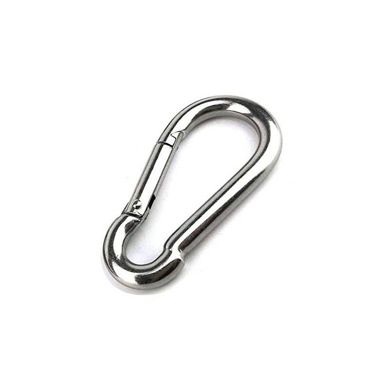Large Carabiner Clip,5-1/2 Inch Heavy Duty Stainless Steel Spring Snap