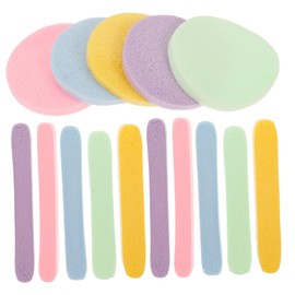 Beavorty Soft Face Wash Sponges for Cleansing Exfoliating 60pcs Multicolored Makeup Removal Travel-sized for Women
