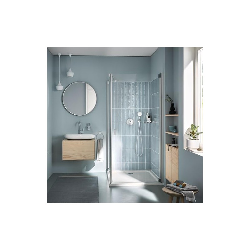 GROHE 28629001 Tempesta Wall Union With Hand Shower Holder, StarLight