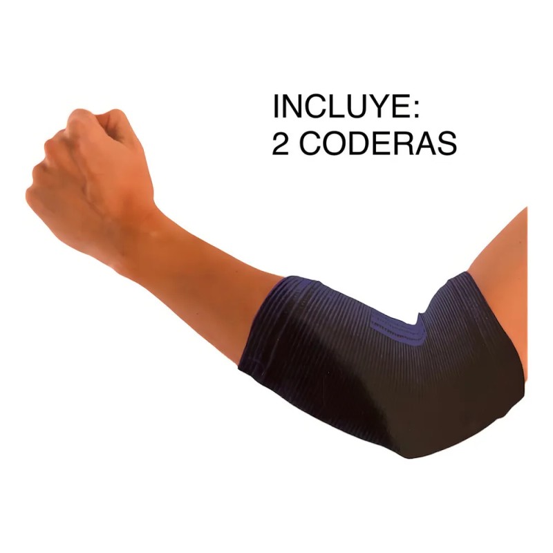 Codera Elástica Compresión Gym Pesas Deportiva Calidad 1 Par