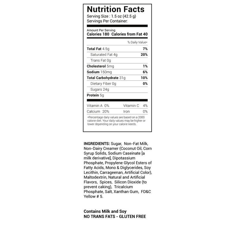 Eggnog Creme Drink Mix, 4 LB Bag