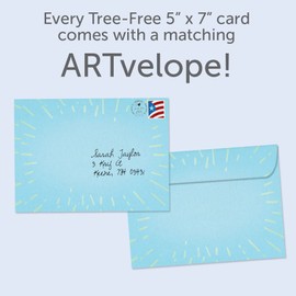 Tree-Free Greetings - Graduation Card - Artful Designs - 1 Card + Matching Envelope - Made in USA - 100% Recycled Paper - 5 x 7 - Create Your Future (GO60496)