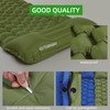 TurnWay Waterproof Lightweight Camping Sleeping Pad Foot Press Inflatable Pad