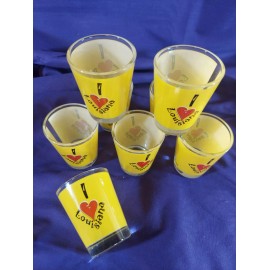Unbranded BRAND NEW-"I Love Louisiana" Shot glass-Great Gift Idea!