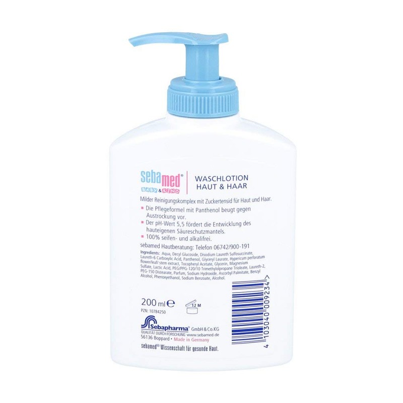 Sebamed Baby & Child Waschlotion skin & hair, 200ml