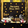 Awesome Since 1952 Gold Glitter Banner - 73rd Birthday and