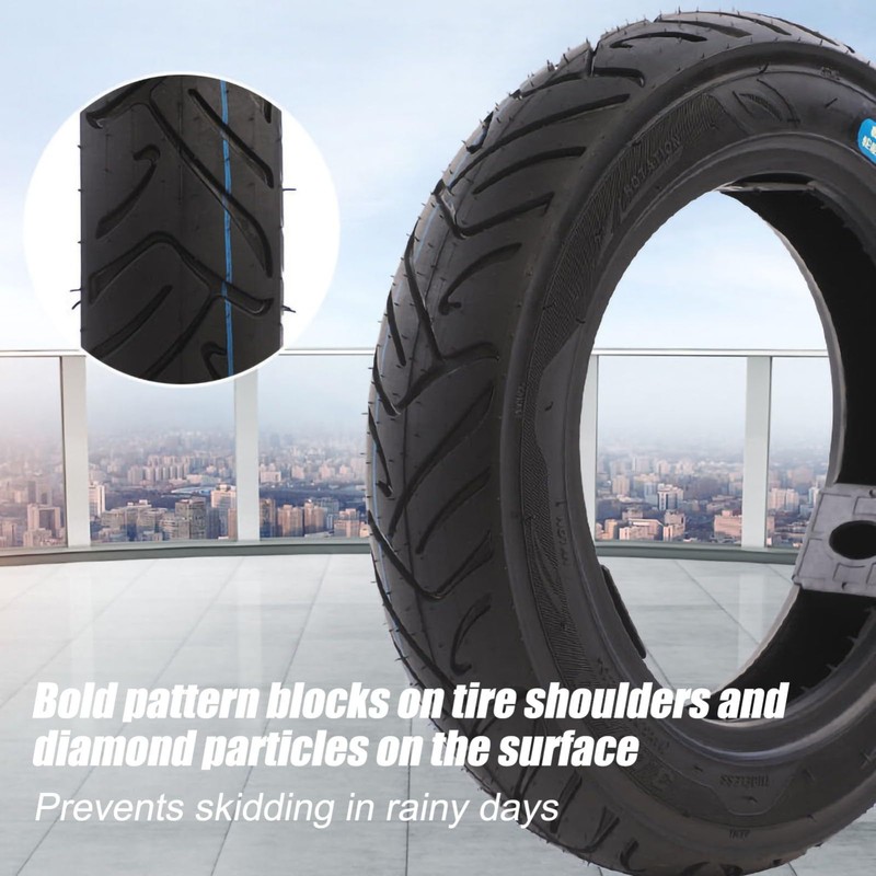 NiuJKun 14" Bike Tires Foldable 14x2.50(64-254) Explosion-Proof Solid Electric Bicycle