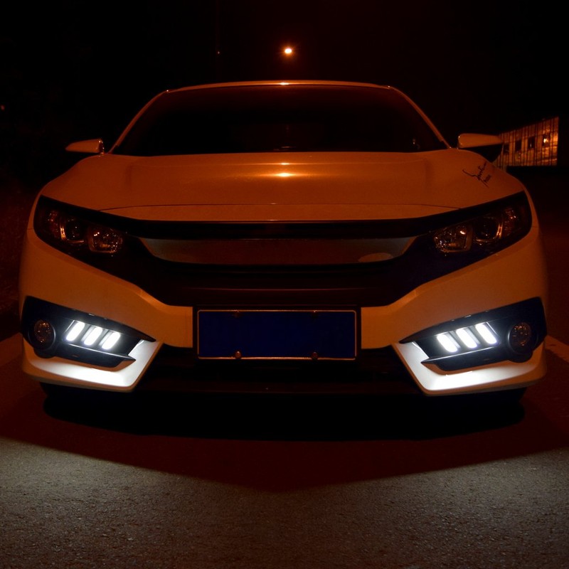Allinoneparts LED Daytime Running Light Driving Lamps Replacement for 2016-2018