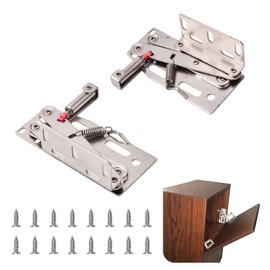 UFURMATE 45 Degree Flip Down Hinge, 1 Pair Cold Rolled Steel Tip-Out Tray Hinges Standard Soft Close Scissor Hinges Sink Scissor Hinges with Damping Design for Kitchen Sink, Sink Front Drawer
