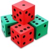Shappy 4 Pieces 3.5 Inch Foam Dice Cube Jumbo Dice