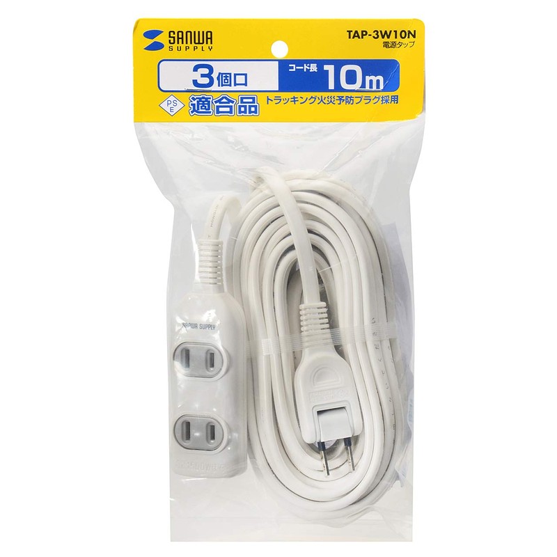 sanwasapurai Power Tap, 2P, 3 1pc 10 m Tap – 3 W10 N