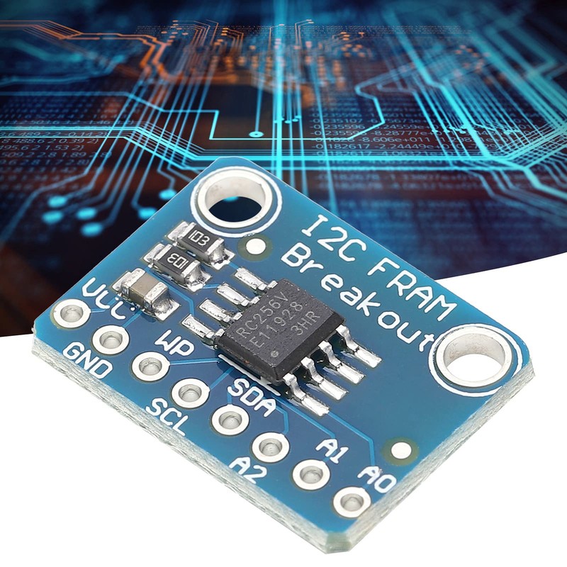 FRAM Breakout Board Memory, 2.7-5.5V Memory IC Module MB85RC256V Memory