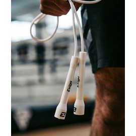 Exigo® Stealth Super Pro Adjustable Speed Skipping Rope - Jump Rope/Skip/Deluxe/Boxers Rope/Boxing (White)