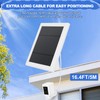 Solar Panel for Ring Camera, 2 Pack 3 Port Compatible