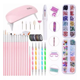 Zakulu Lámpara Secadora De Uñas Uv Led Portatil Kits De Uñas