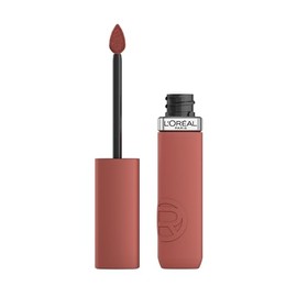 L’Oréal Paris Infaillible Le Matte Resistance Labial Líquido de Larga Duración por 16H, a Prueba de Agua, Color Intenso, con Ácido Hialurónico, Tono Worth it Medium