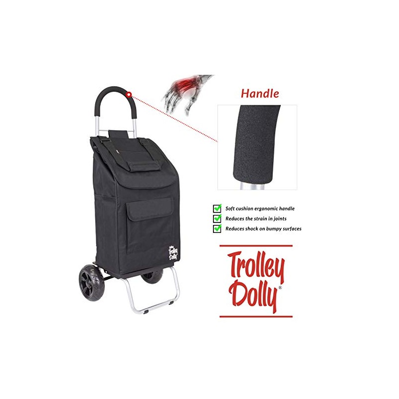 dbest products - Carrito para las compras Dolly, color negro
