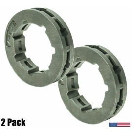 Farmertec  2 Pack Husqvarna 362 365 371 372 372XP Chainsaw Sprocket Rim 3/8