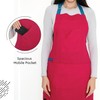 Encasa XO Adjustable Kitchen Apron with Pockets and Towel Holder