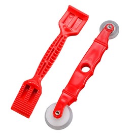 TorSor 2 Pack Rubber Edge Trim Install Tool Set Seal Strip Setting Stick Closing Roller for Automotive Weather Stripping Car Windshield Weatherstrip Boat RV Truck Home Window Screen Door Installation